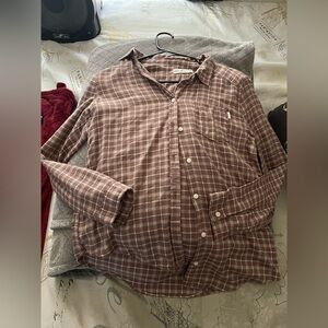 Abercrombie Kids Brown Checkered Casual Shirt